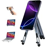 3-in-1 Aluminum Laptop Stand with Magnetic MagSafe Phone Holder – Adjustable Desktop Bracket